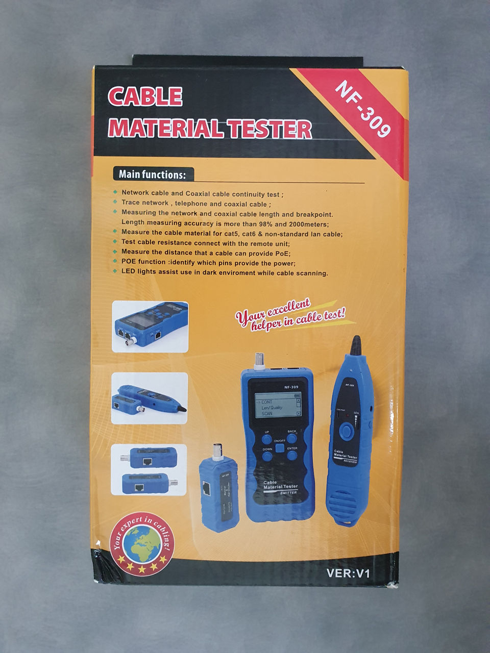 Noyafa NF309 Multifunction cable tester LCD Copper Cable Verifier