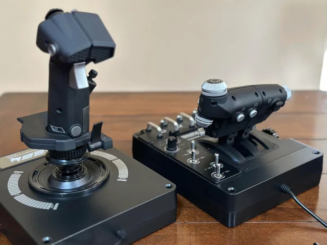 Logitech X56 HOTAS RGB Throttle & Sidestick Controls Flight Sim Controller