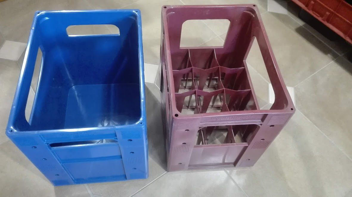 Lazi din plastic compartimentate pentru sticle . Решетчатые пластиковые ящики для бутылок фото 5