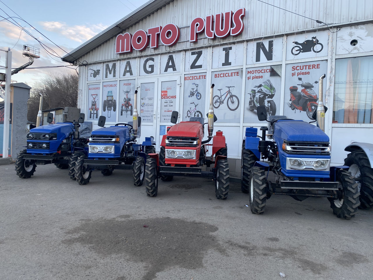 Minitractor Zubr 24cp cardan freza+plug foto 13