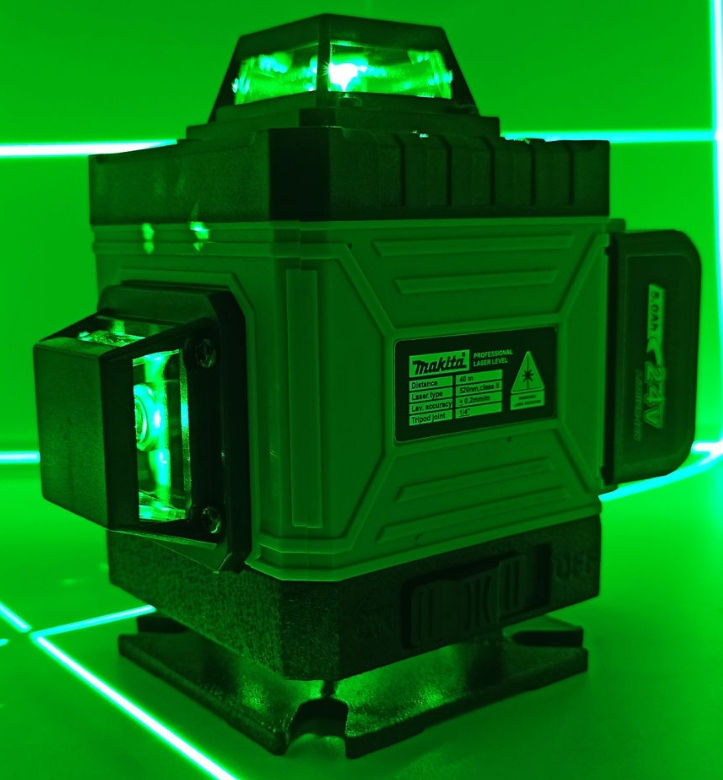 Makita лазерный уровень 12-16 линии зеленый луч . foto 8