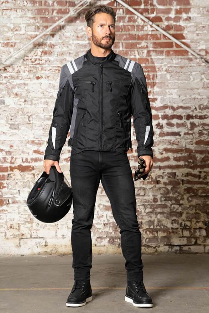 geaca moto de vara, geaca moto clasica Merlin Barton II foto 4