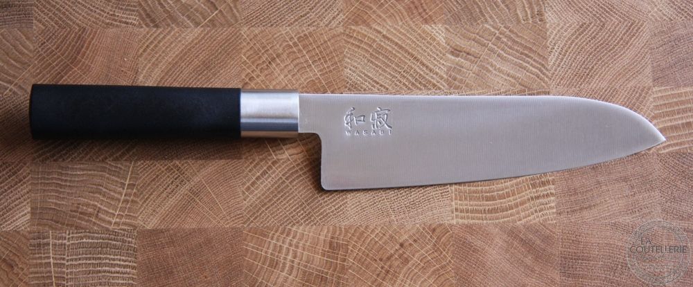 Нож Шеф-повар Сантоку; сделано в Японии. Cutit Bucatar-sef Santoku