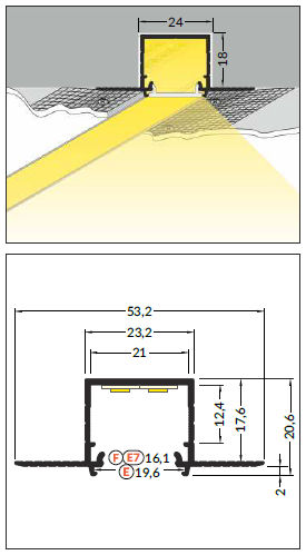 Linea20 Pentru Bandă Led, Profil Led Led, Profil Led, Profil Pentru Bandă Led, foto 12