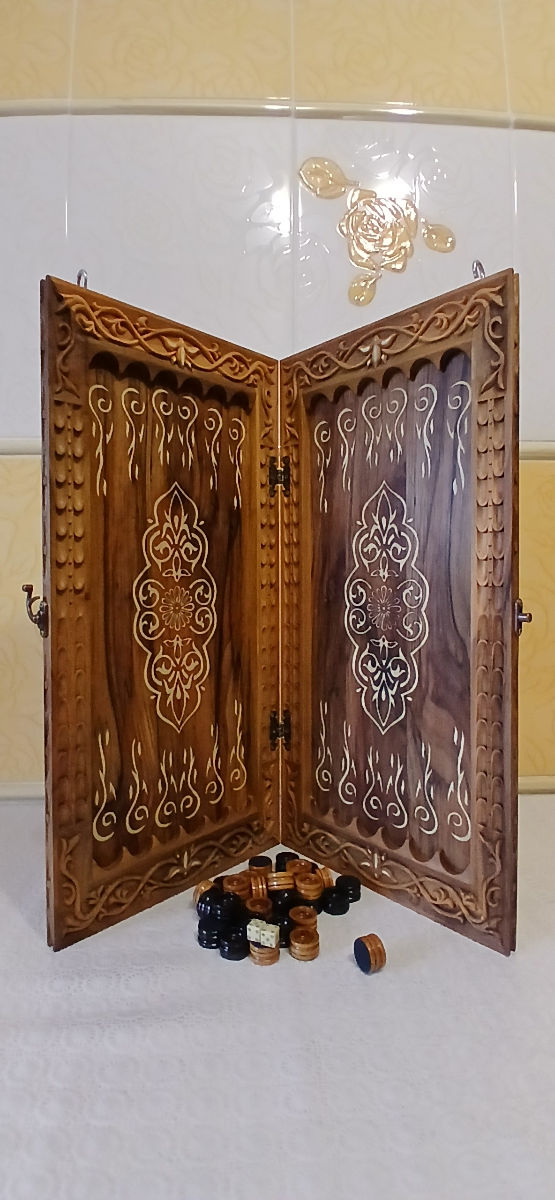 Нарды резные ореховые пано Печенька эксклюзив! foto 16