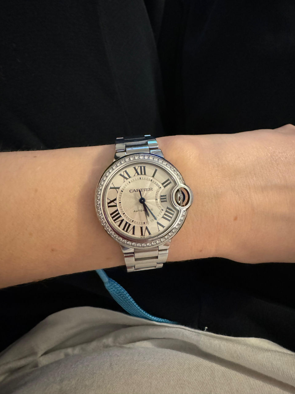 Женские часы Cartier Ballon Bleu с бриллиантами фото 0