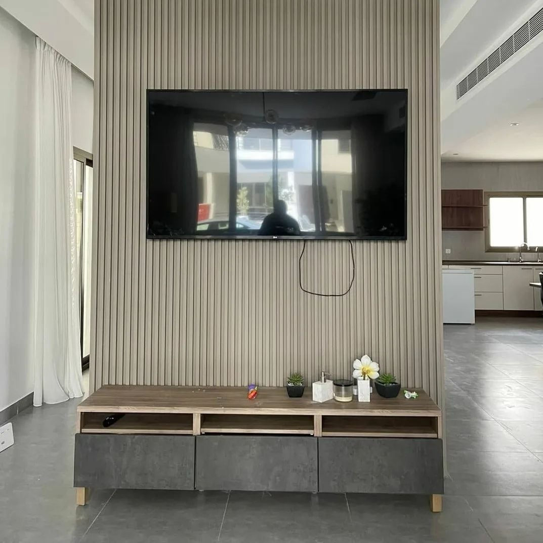 Riflaje decorative din lemn plastifiat pentru decorarea pereților foto 7