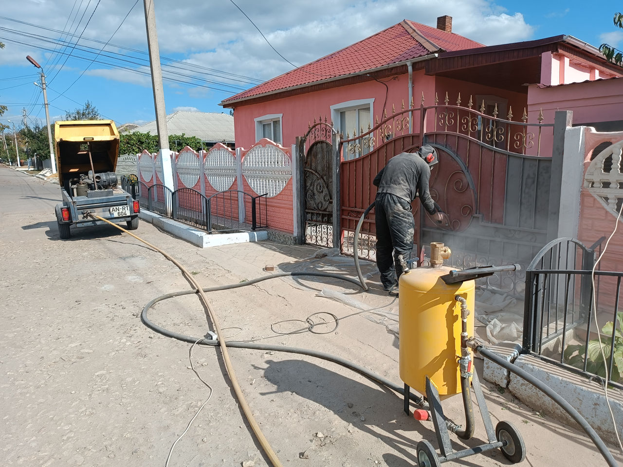 Выездной пескоструй / sablare mobila prin toată moldova