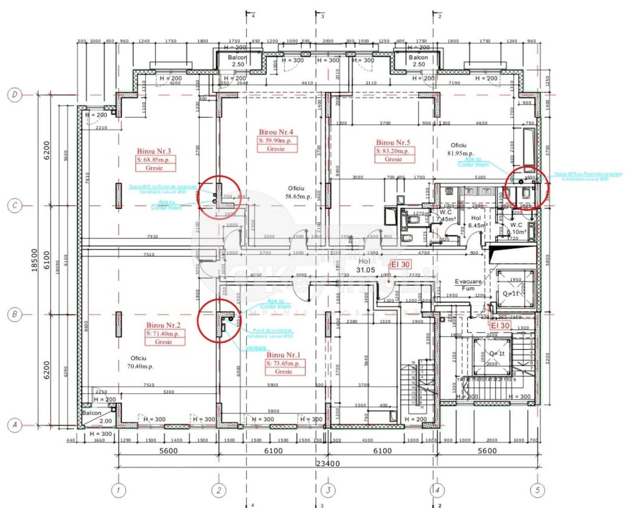 Oficiu cu o suprafață de 430 mp, Centru, 6450 € ! foto 12