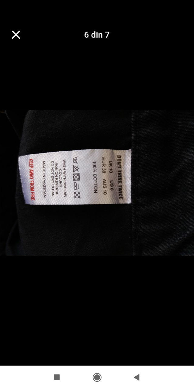 Nou! Blugi drepti, talie inalta, 100% cotton, marimea 28, 550 lei, sec. Ciocana foto 9