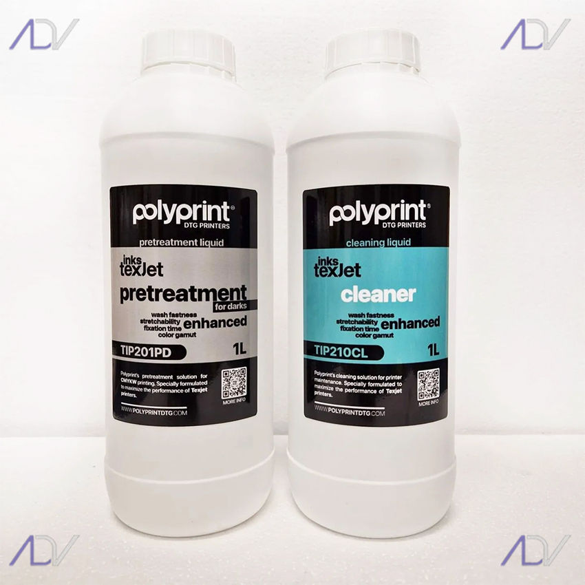 Чернила Dupont для прямой печати по ткани для DTG принтера Polyprint cerneală foto 5