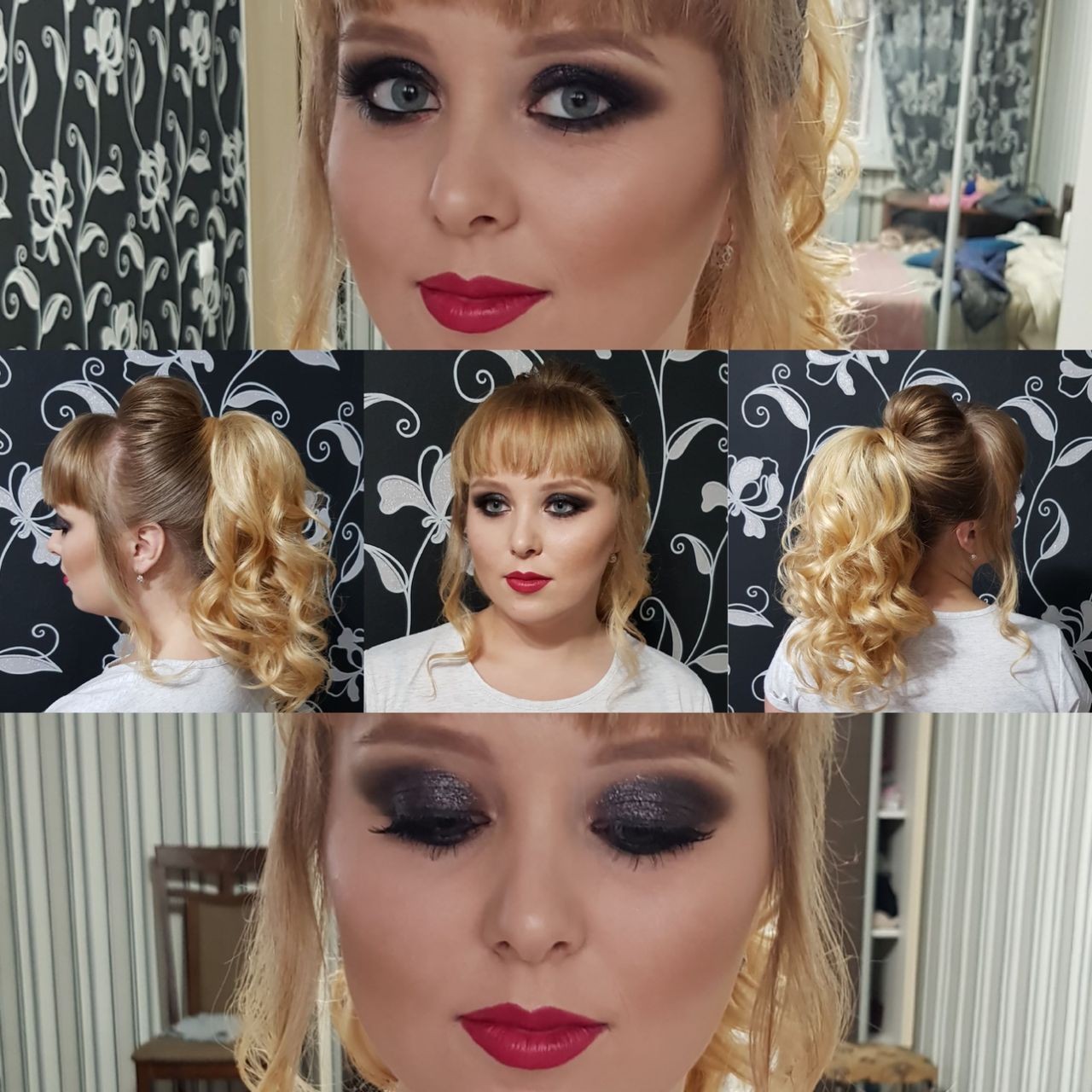 Coafura de seară și mireasă,machiaj profesional foto 3