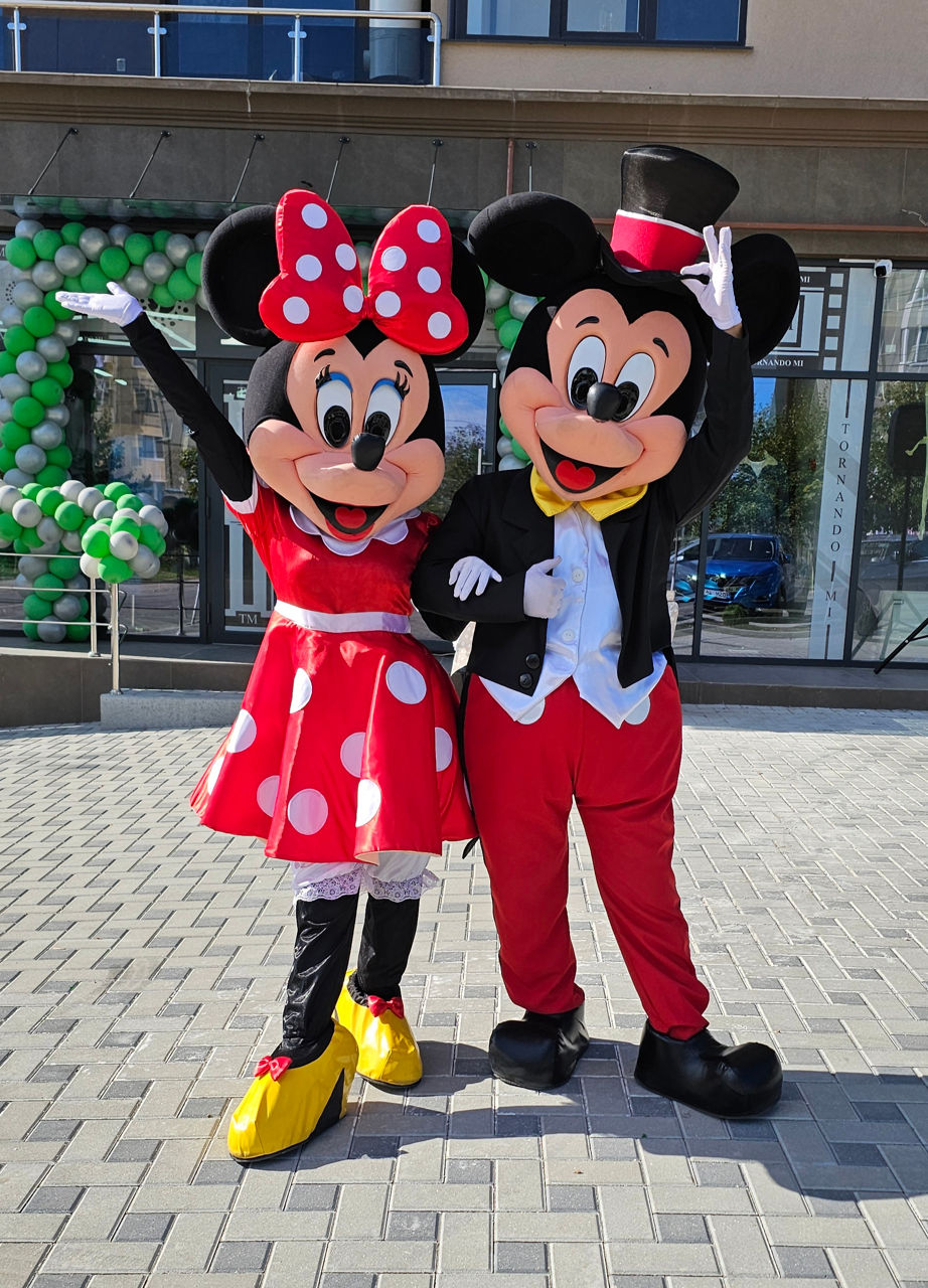 Mickey și Minnie Mouse / Микки и Минни маус аниматоры / animatori mascote Moldova foto 2
