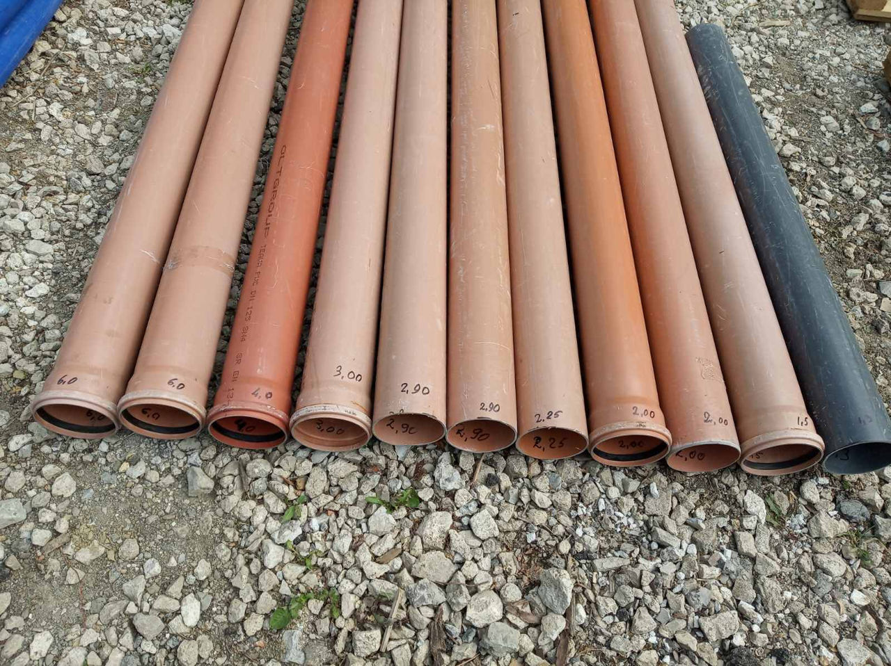 Țevi PVC canalizare diferite lungimi de la d.110mm pina la d.500mm foto 1