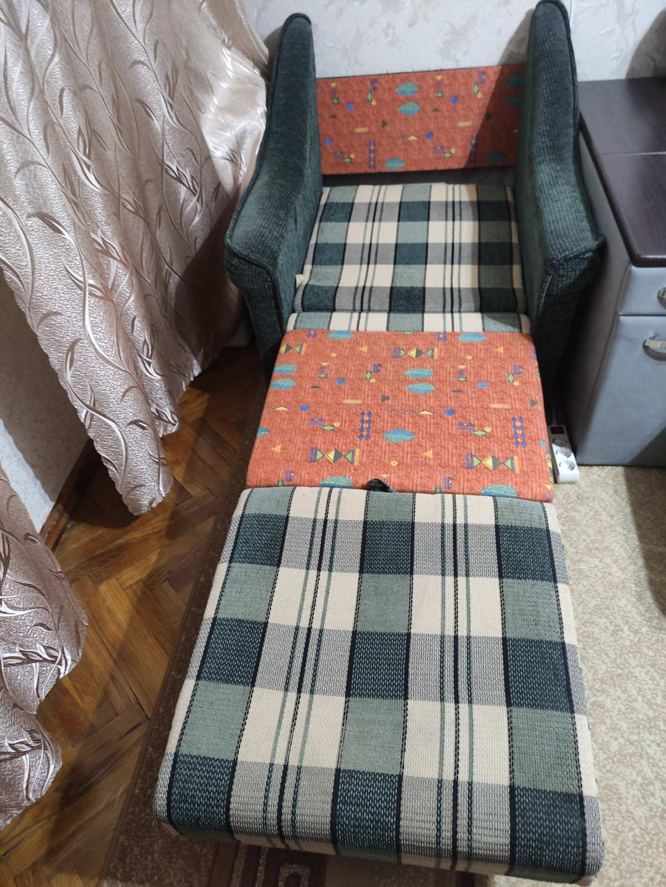 Vand fotoliu moale cu 3 pliuri foto 1