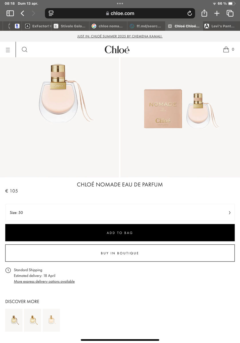Parfum Chloe’ Nomade 50 ml original foto 7