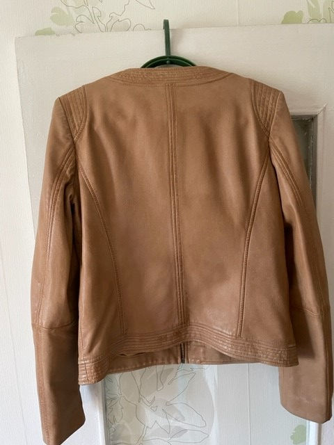 Geaca din piele naturala (miel) , marca Trussardi , marimea 44 foto 1