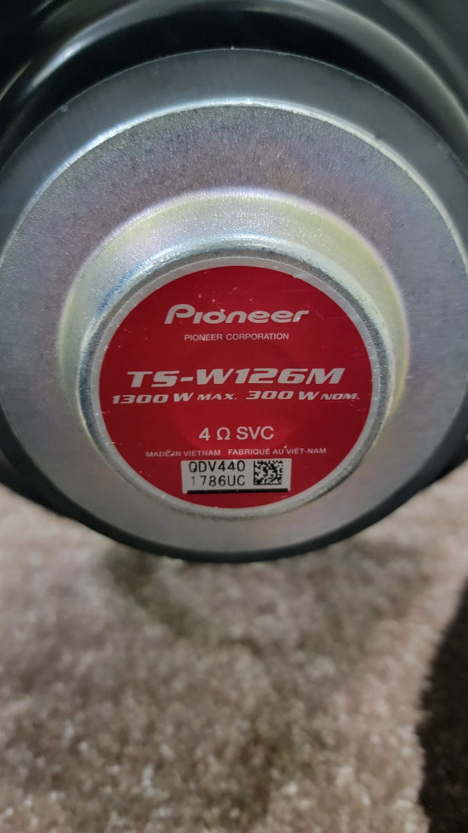 Difuzor Pioneer TS-W126M foto 1