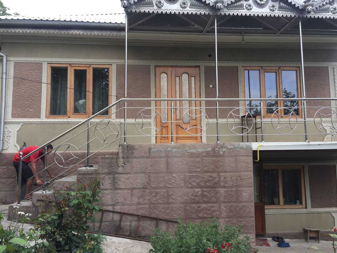 Перила из закаленного стеклa и плексигласa !!! Balustrade din sticla calita si pleksi foto 1