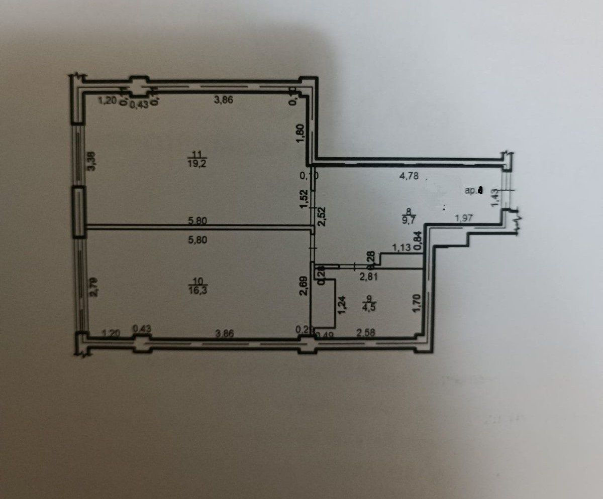 Apartament cu 1 cameră, 49 m², Botanica, Chișinău foto 12