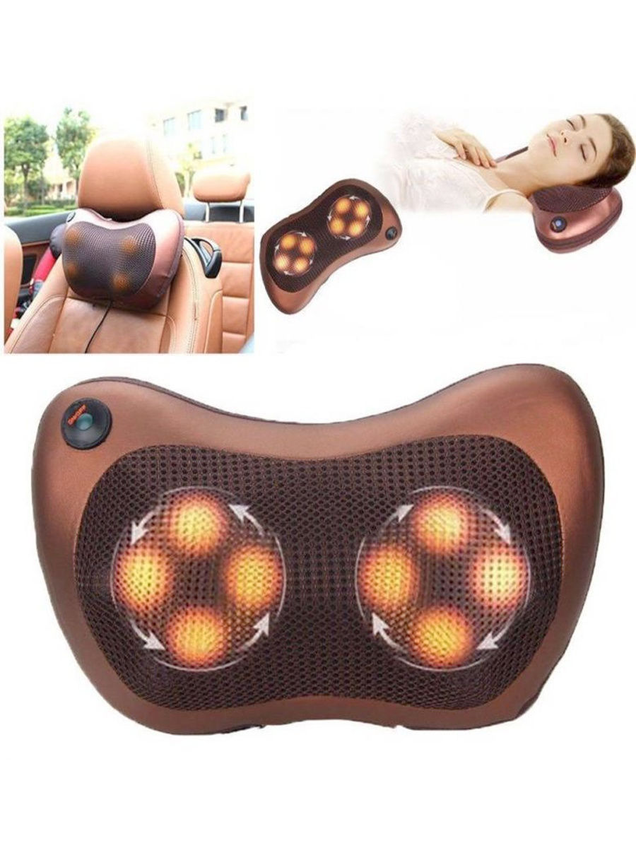 Массажная роликовая подушка Massage Pillow 8028. Бесплатная доставка foto 7