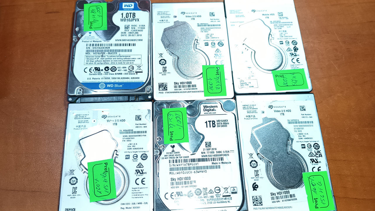 HDD 2.5 разных моделях 1 TB, 2 TB фото 1