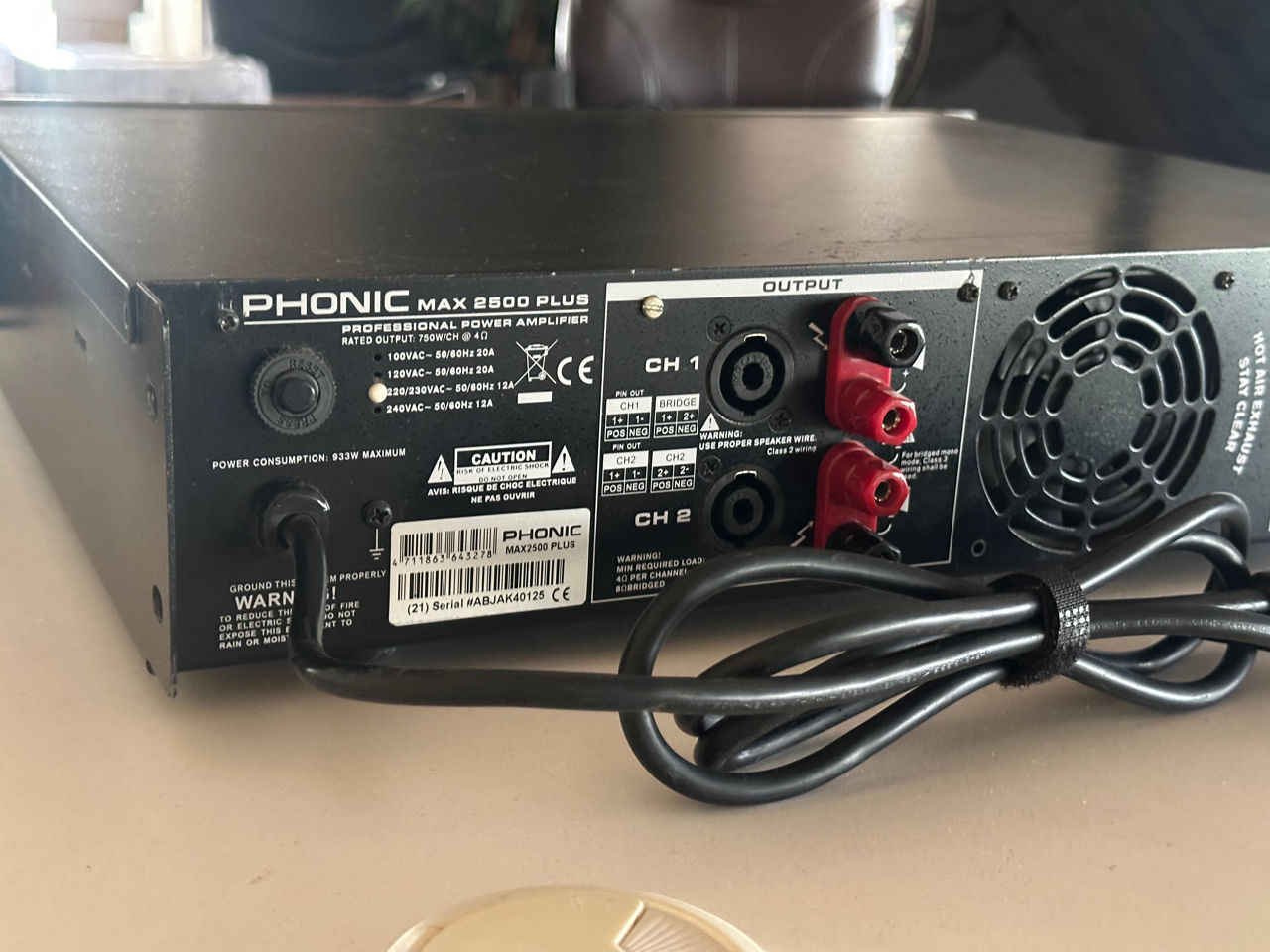 Phonic パワーアンプ MAX2500 plus 【公式通販】