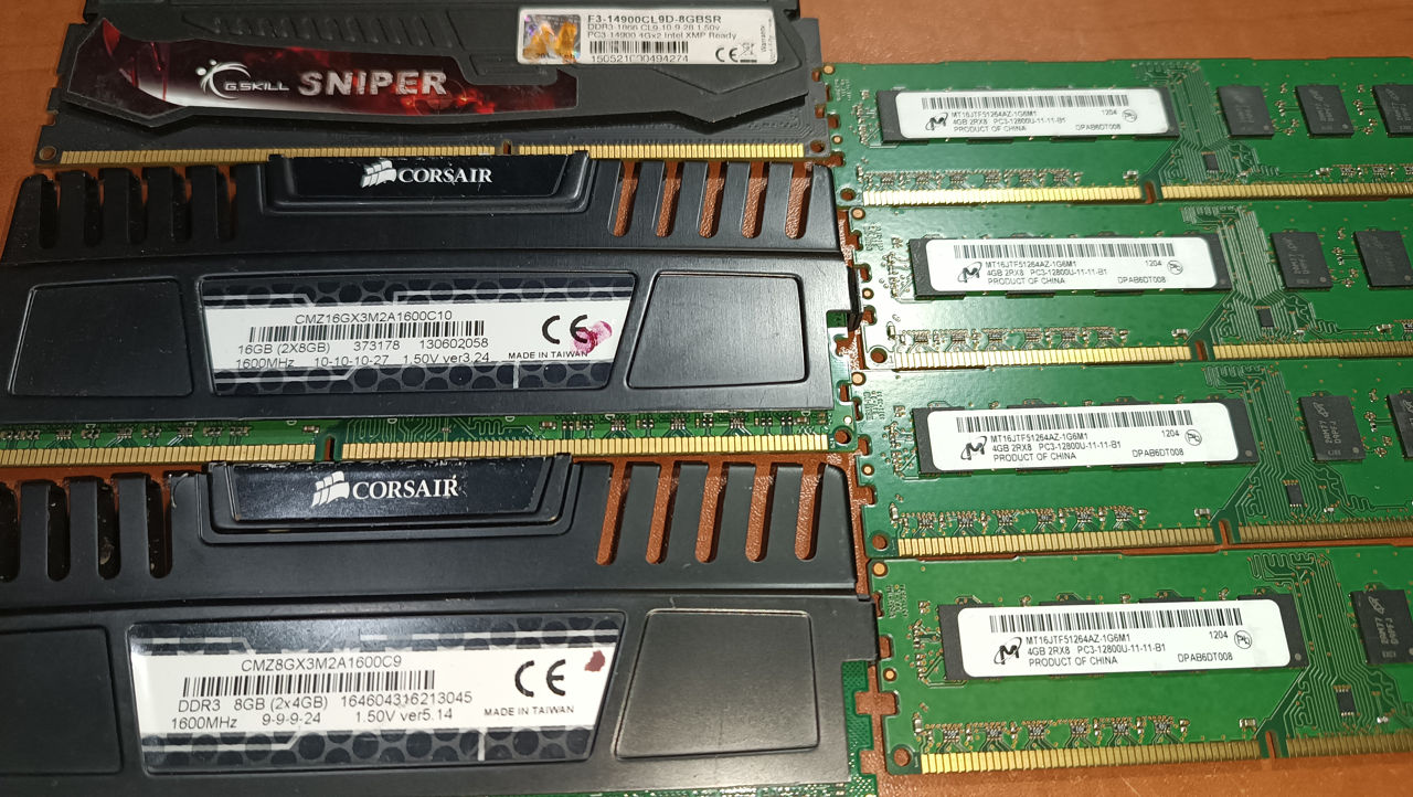 Продаю оперативные память для PC, DDR 3, DDR 4 фото 8