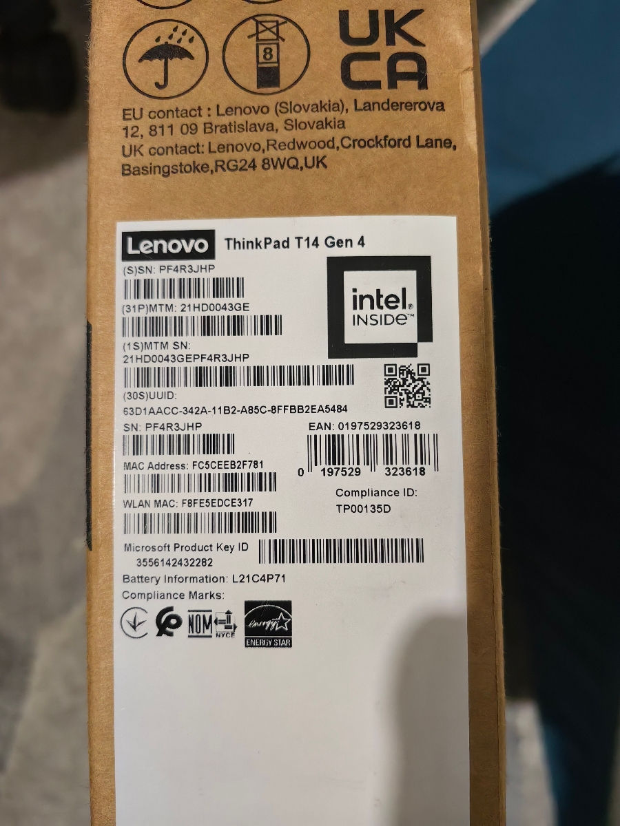 Vînd Laptop Lenovo ThinkPad T14 Gen  фото 0