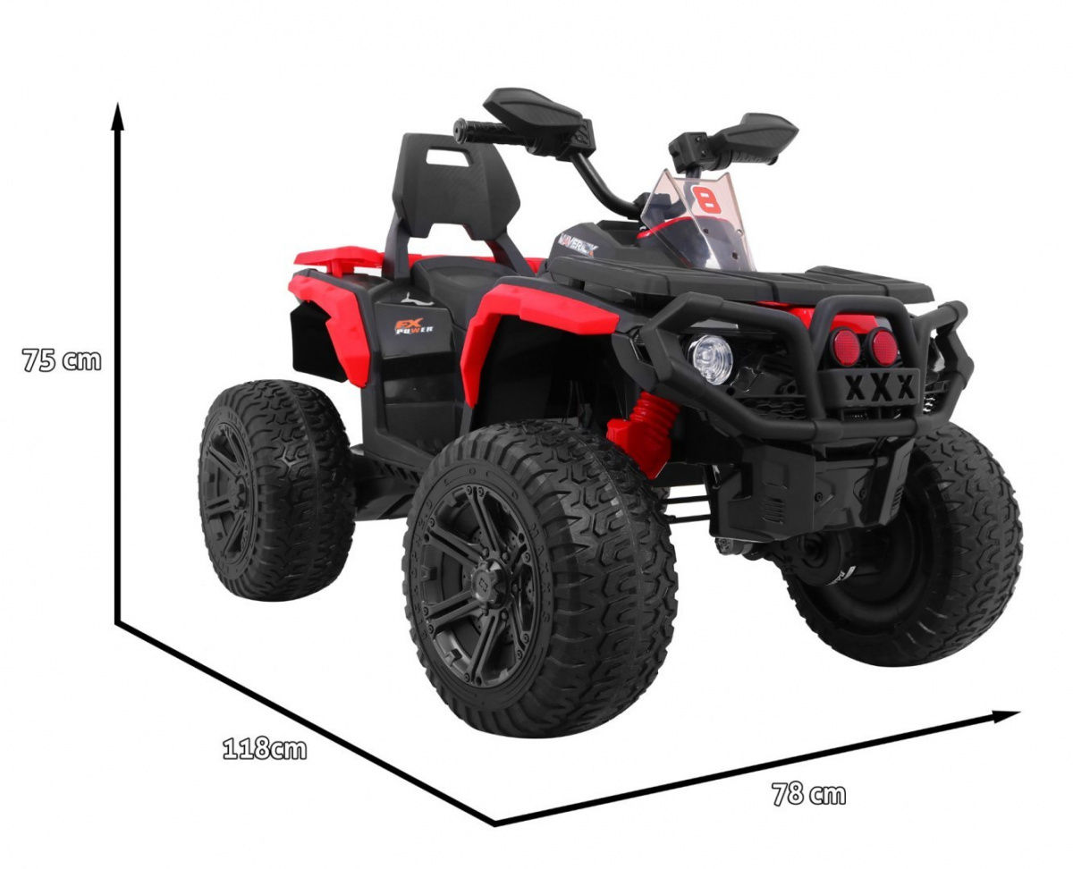 Transport electric pentru copii ATV 4x4 pe acumulator de 12 volți. foto 2