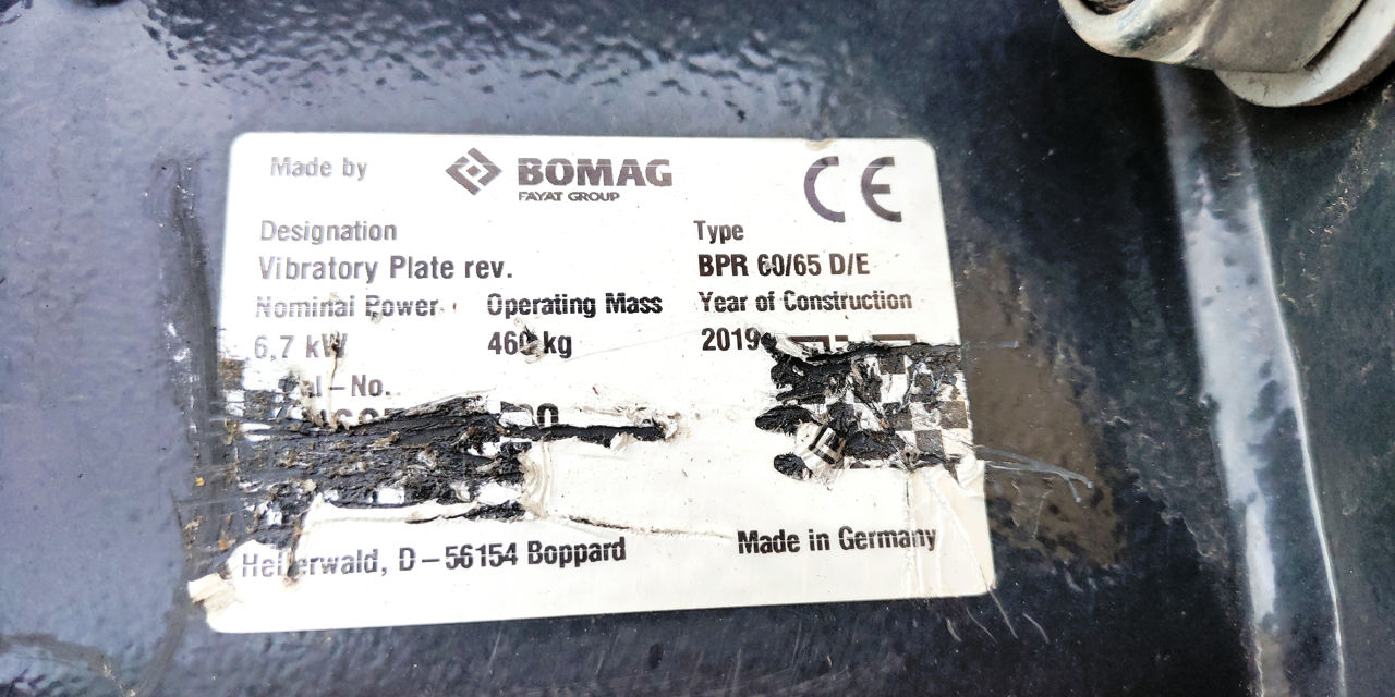 Placa Compactoare Bomag BPR 60/65 D/E - Виброплита foto 6