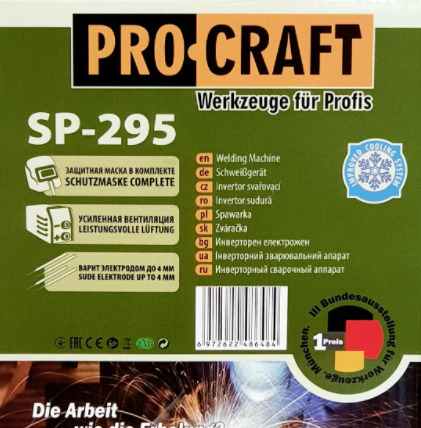 Сварочные аппараты Procraft SP 295 foto 5