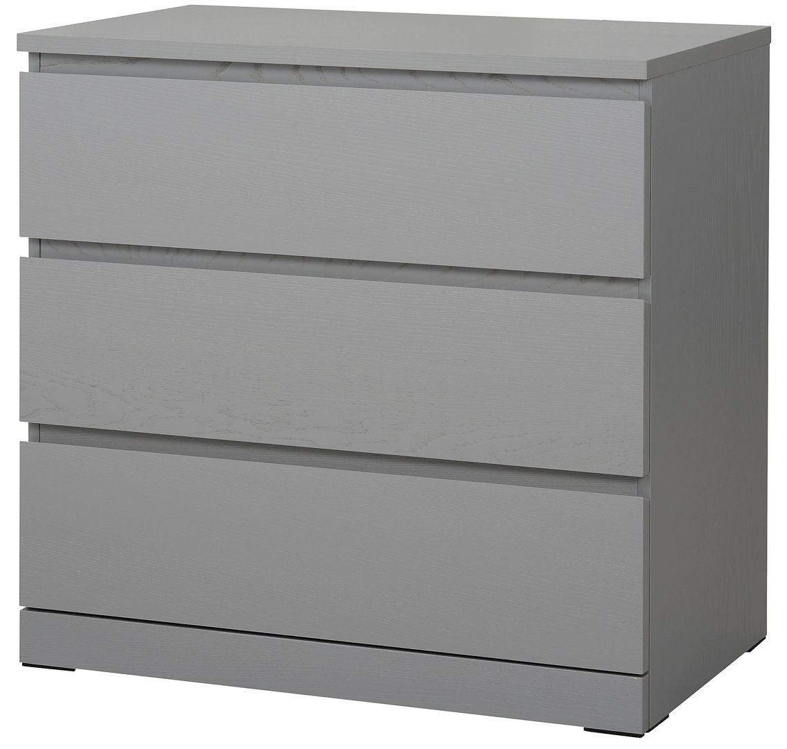 Comodă modernă cu 3 sertare Ikea Malm - Livrare în toată Moldova! Credit 0% foto 2