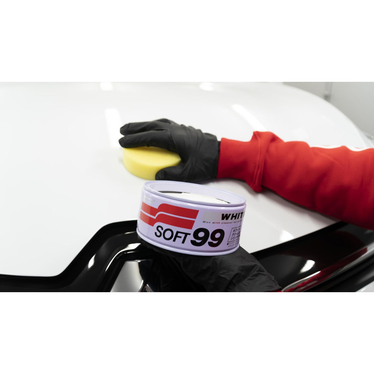 Ceara auto solida White Soft99 Wax foto 3