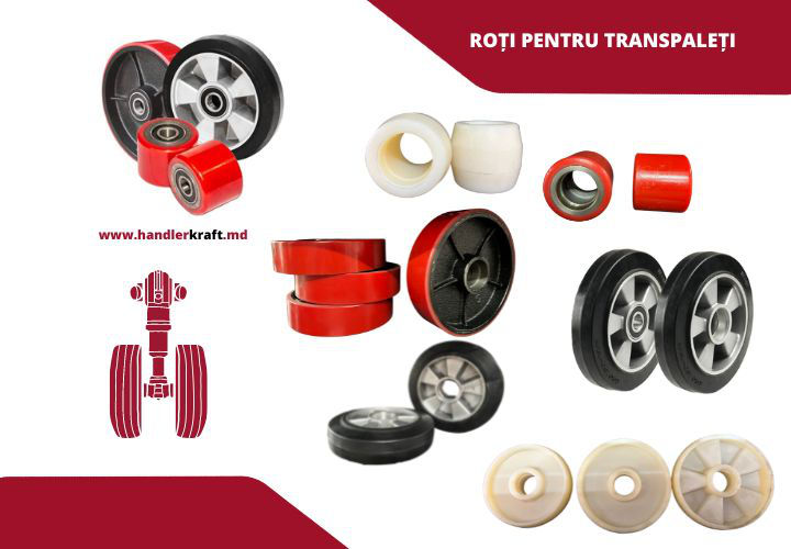 Roti pentru rohle si piese rohle/transpalet hidraulic колёса для рохлы foto 1