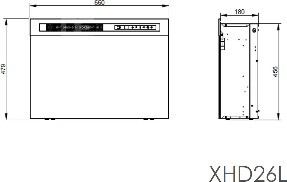 Электрические камины Dimplex серии XHD 23 / 26 / 28 хит продаж! foto 7