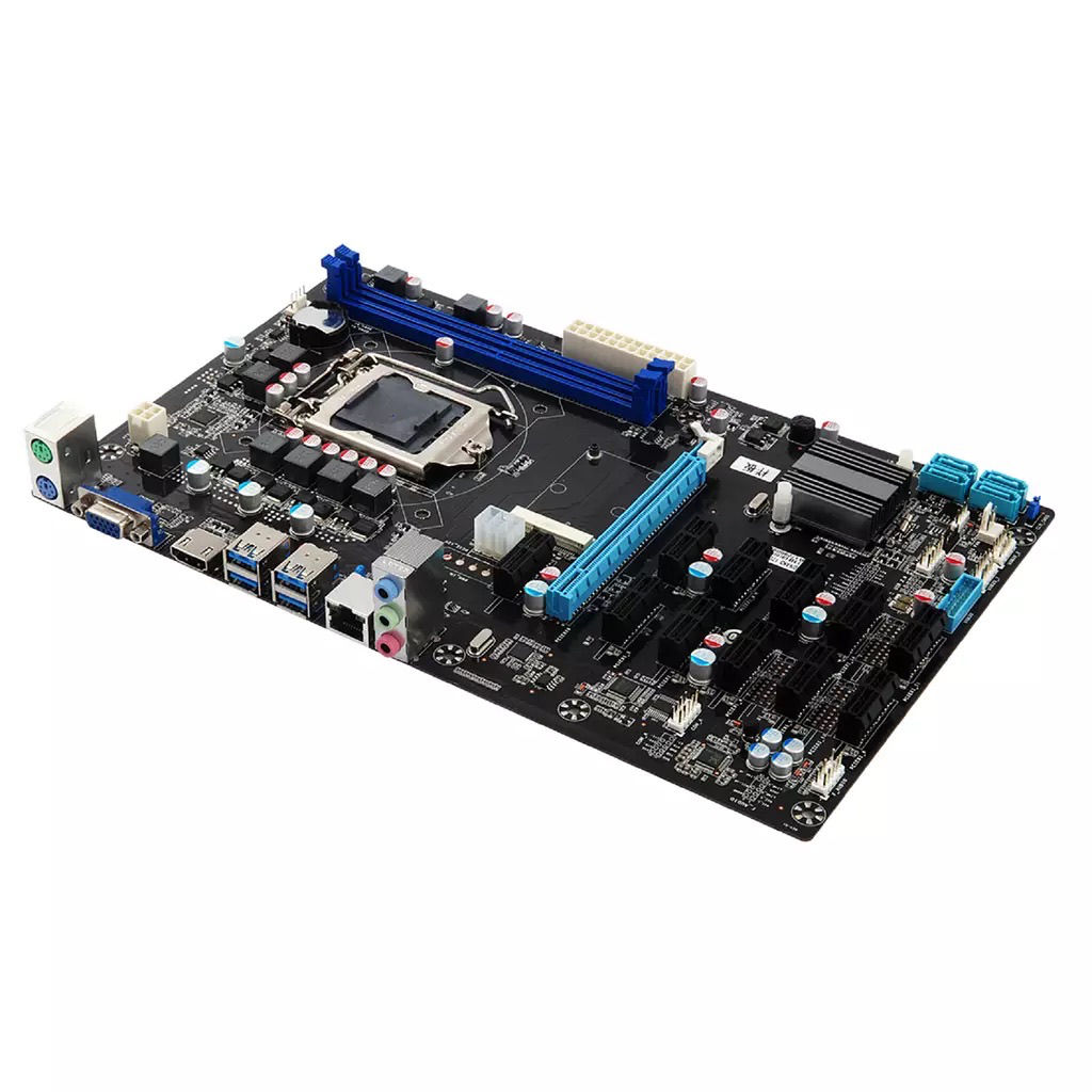 12 PCI GPU B250 Mining Expert DDR4 Motherboard LGA 1151, Материнская плата Esonic foto 1