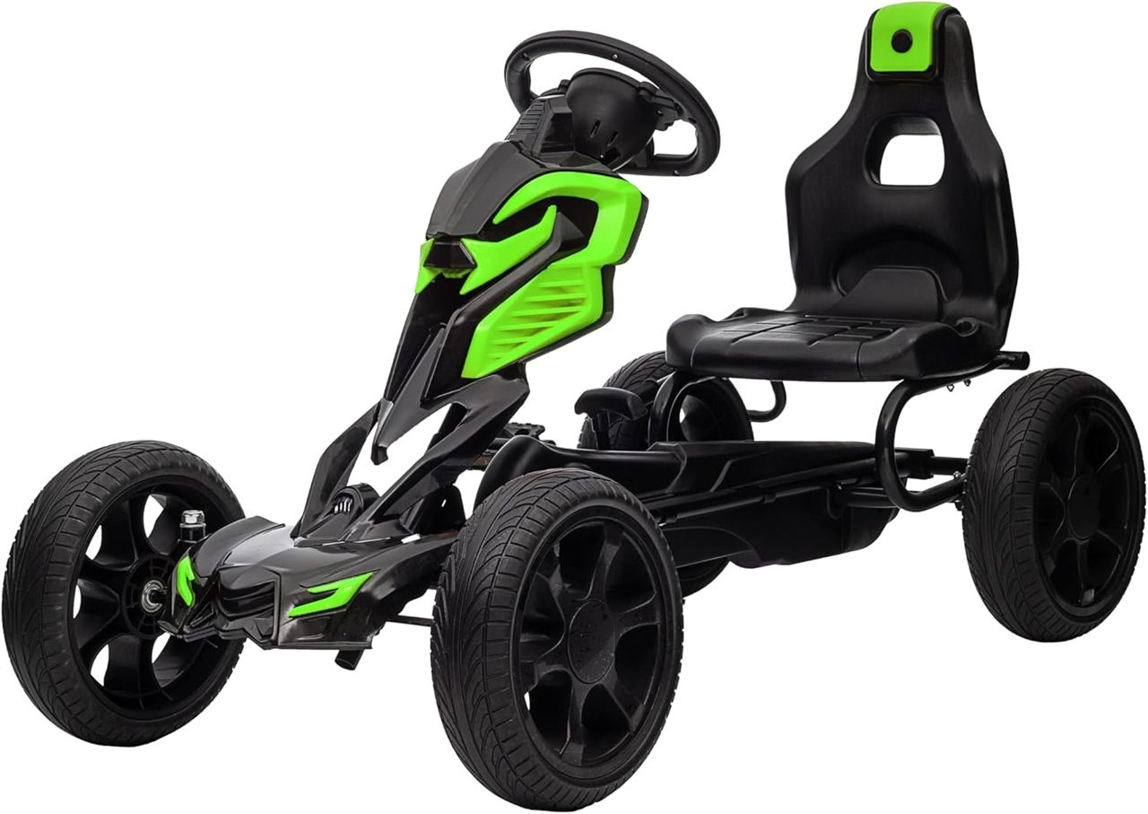 Педальный карт Novokids Adrenaline Green/Black - Доставка по всей Молдове фото 0