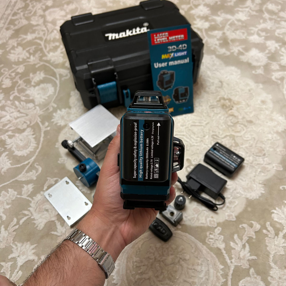 Laser 4D Makita 16  linii + case +magnet + 2 acumulatoare + telecomandă + garantie + livrare gratis фото 8