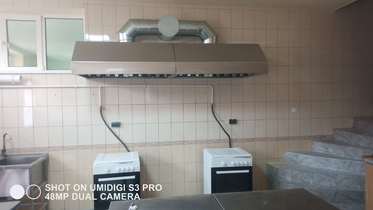 Hote Inox cu sistem de ventilare si instalare foto 5