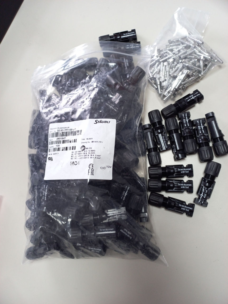 Conector MC4 4-6 mm Staubli 32.0017P0001-UR фото 2