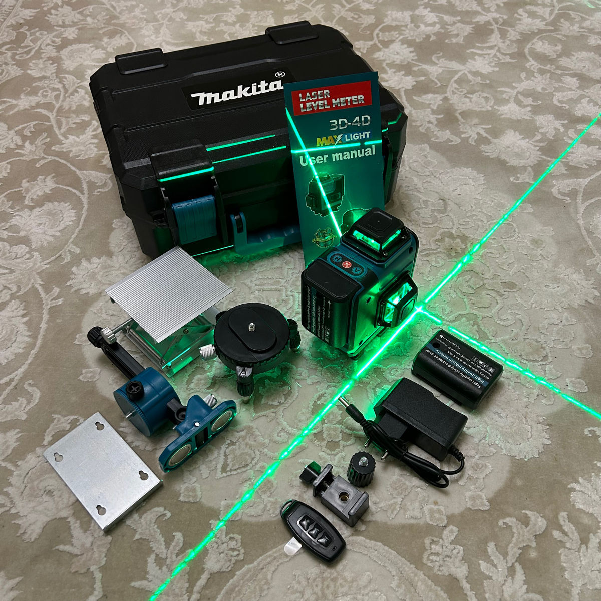 Laser 4D Makita 16  linii + case +magnet + 2 acumulatoare + telecomandă + garantie + livrare gratis фото 4