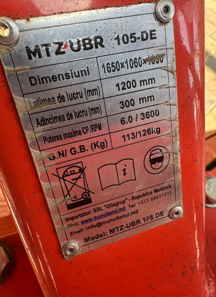 Vând motobloc zubr  foto 3
