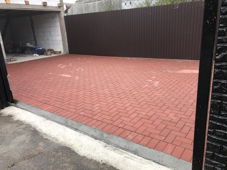 Montaj pavaj si borduri, amenajari exterioare/установка тротуарная плитка и бордюров foto 8
