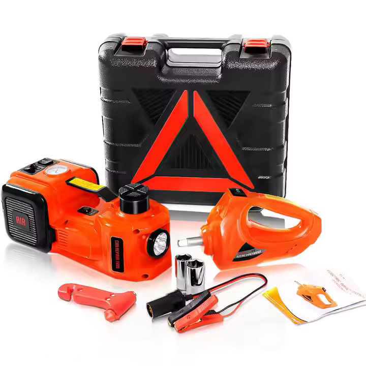Cric electrohidraulic 5t 5in1 + cheie de impact + pompa electrica si lanterna foto 9