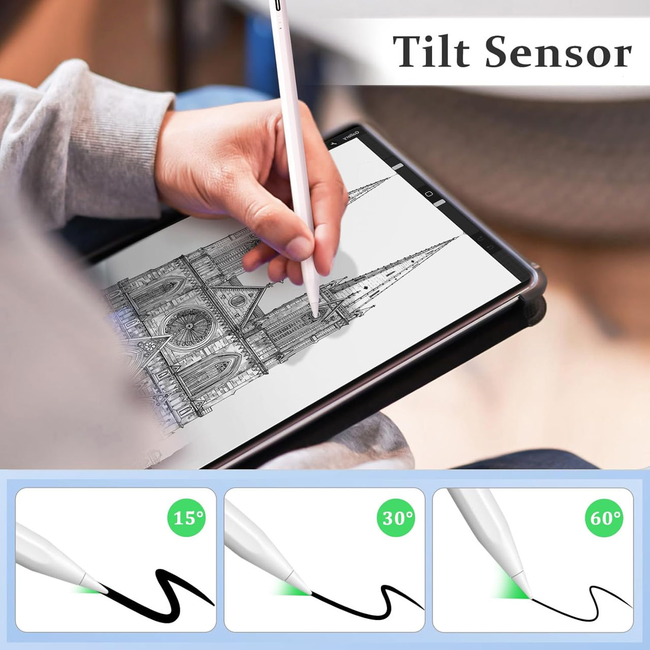 New Stylus Pen for iPad, Apple Pencil for iPad, iPad Pro, iPad Mini, iPad Air foto 3
