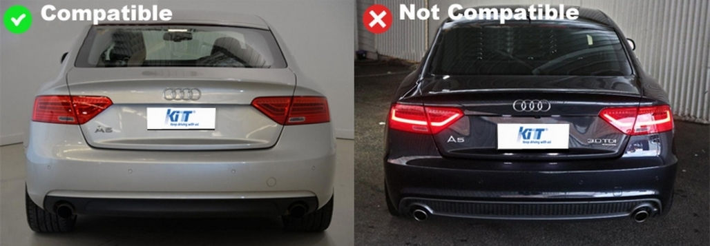 Difuzor Bara Spate compatibil cu Audi A5 8T Sportback Facelift (2012-2015) S5 Design foto 3