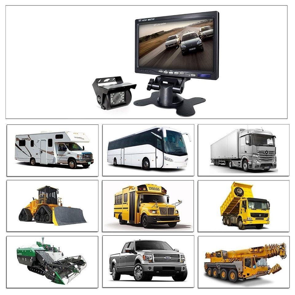 Camera auto cu monitor de 7 pentru camioane foto 6