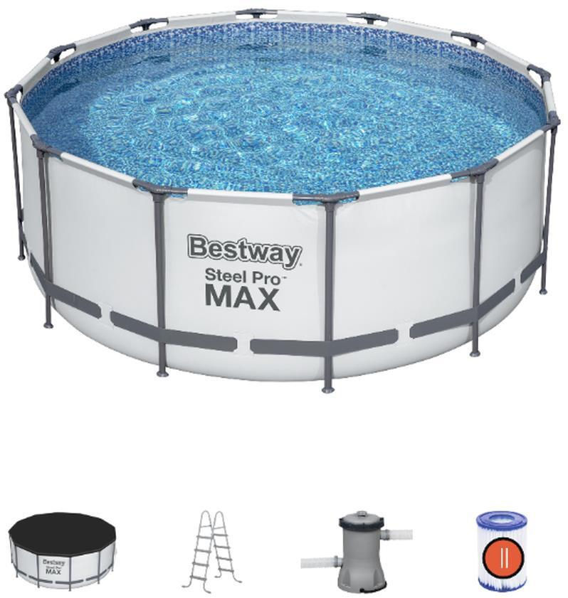 Piscină Bestway Steel Pro Max (56420) 366x122cm 10250L -transfer-credit-livrare фото 1