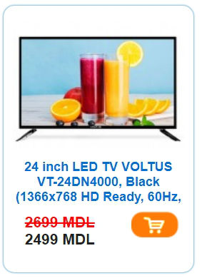 Smart - TV VOLTUS - 0% - супер цены - prețuri atrăgătoare телевизовы доставка . кредит foto 2